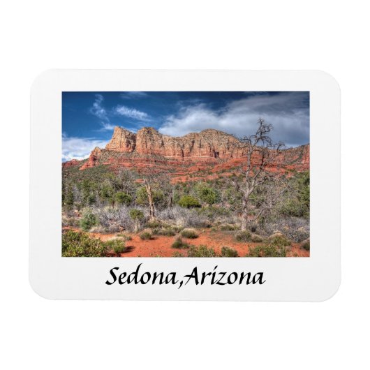 Sedona Arizona roodrotslandschap Magneet (Horizontaal)