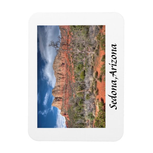 Sedona Arizona roodrotslandschap Magneet (Verticaal)