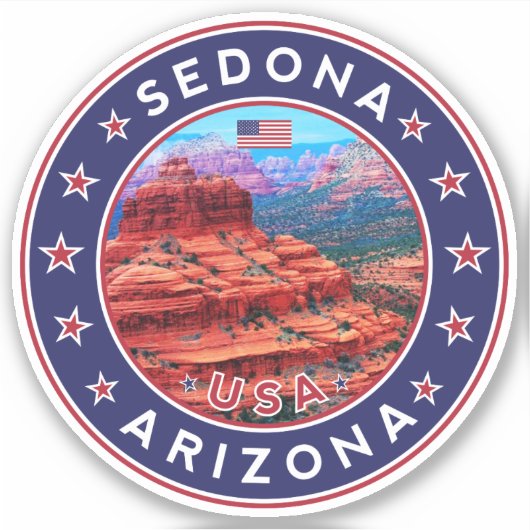 Sedona Arizona, Sedona Sticker (Voorkant)