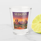 Sedona Arizona Shot Glas (Voorkant)