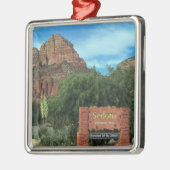 Sedona Arizona Sign Metalen Ornament (Links)