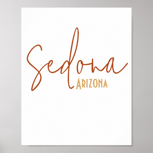 Sedona Arizona Souvenir Poster (Voorkant)