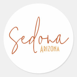 Sedona Arizona Souvenir Reis Cadeau Ronde Sticker