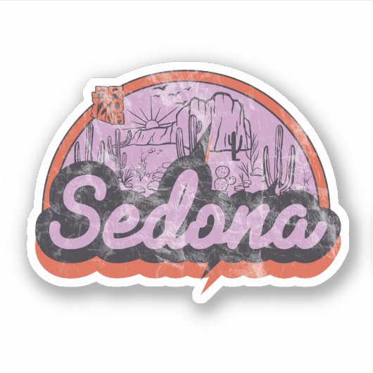 Sedona, Arizona Sticker (Voorkant)