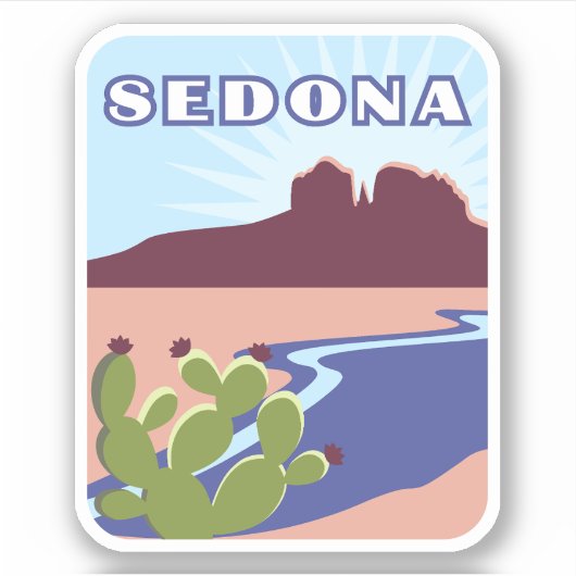 Sedona, Arizona Sticker (Voorkant)