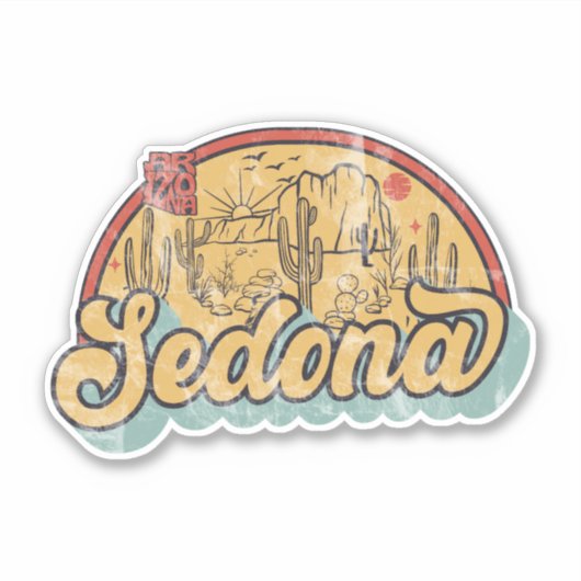 Sedona, Arizona Sticker (Voorkant)