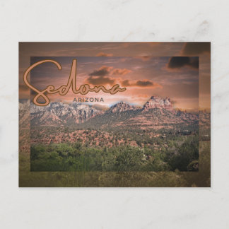 Sedona, Arizona Sunset Surreal Briefkaart