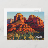 Sedona Arizona Travel Cactus Briefkaart (Voorkant / Achterkant)
