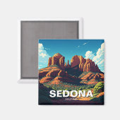 Sedona Arizona Travel Red Rocks Magneet (Voorkant / Achterkant)