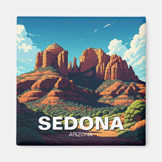 Sedona Arizona Travel Red Rocks Magneet (Voorkant)