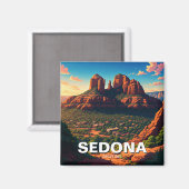 Sedona Arizona Travel Red Rocks Verticaal Magneet (Voorkant / Achterkant)