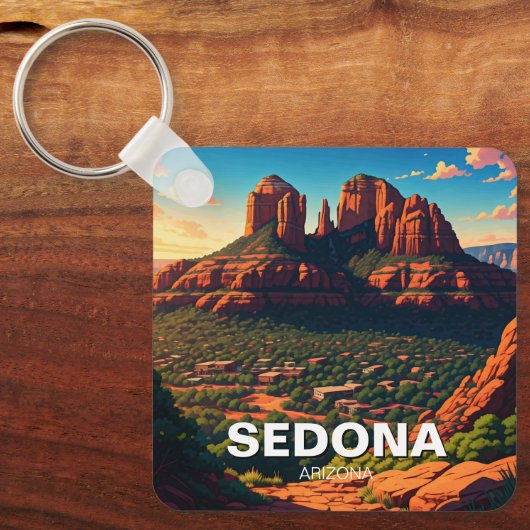 Sedona Arizona Travel Verticaal Sleutelhanger (Voorkant)