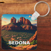 Sedona Arizona Travel Verticaal Sleutelhanger (Achterkant)