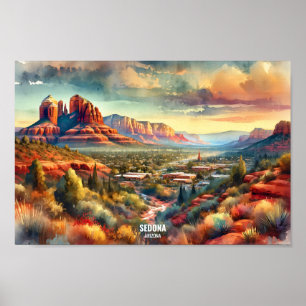 Sedona Arizona Verenigde Staten Travel Places wate Poster