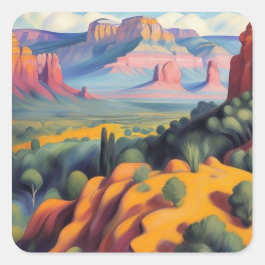 Sedona, Arizona Vierkante Sticker (Voorkant)