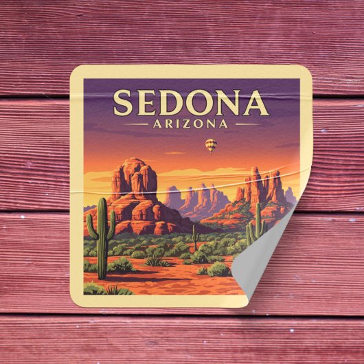  Sedona Arizona Vierkante Sticker