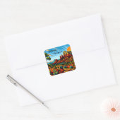 Sedona, Arizona Vierkante Sticker (Envelop)
