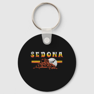 Sedona Arizona Vintage Gedecoreerde Bell Rock Wand Sleutelhanger