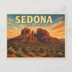 Sedona Arizona Vintage Reis Briefkaart