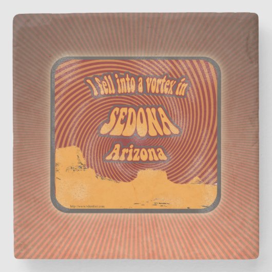 Sedona Arizona Vortex Stenen Onderzetter (Voorkant)