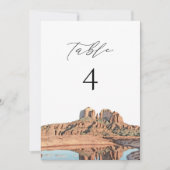 SEDONA Arizona Waterverf Tafelnummer Kaart (Voorkant)