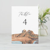 SEDONA Arizona Waterverf Tafelnummer Kaart (Staand voorkant)