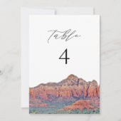 SEDONA Arizona Waterverf Tafelnummer Kaart (Voorkant)