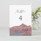 SEDONA Arizona Waterverf Tafelnummer Kaart (Staand voorkant)