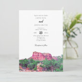 Sedona Arizona Wedding Uitnodiging (Staand voorkant)