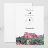 Sedona Arizona Wedding Uitnodiging (Voorkant / Achterkant)