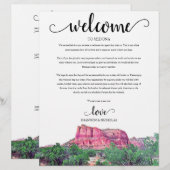 Sedona Arizona Wedding Weekend Welkomstreisroute (Voorkant / Achterkant)