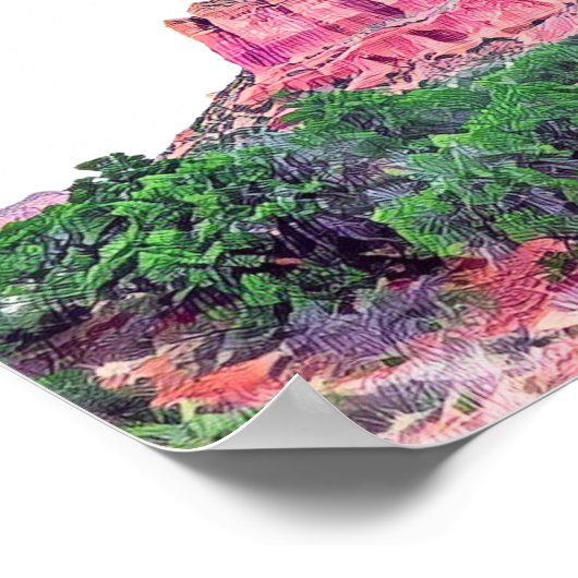 Sedona Arizona Wedding Welkomstteken Poster (Hoek)