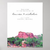 Sedona Arizona Wedding Welkomstteken Poster (Voorkant)