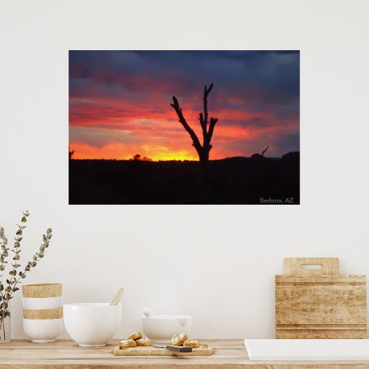 Sedona, AZ. Sunset Poster (Keuken)