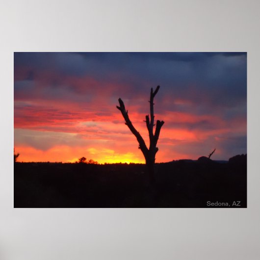 Sedona, AZ. Sunset Poster (Voorkant)