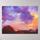Sedona AZ Sunset Psalm 19:1 POSTER PRINT (Voorkant)