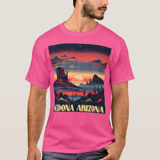 Sedona AZ Wandelen Buiten Mountain Sedona USA Retr T-shirt