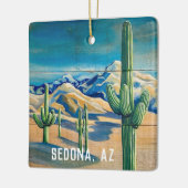 Sedona, AZ-woestijnkerst Keramisch Ornament (Links)