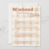 Sedona Bachelorette reisschema Kaart (Achterkant)