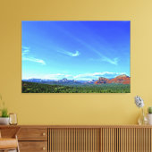 Sedona Berglandschap engelwolken aankomen Canvas Afdruk (Insitu (Woonkamer))