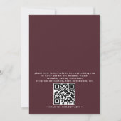 SEDONA Bestemming Silhouette Boho QR Code Trouwen Kaart (Achterkant)