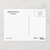 Sedona Bloemen Briefkaart (Achterkant)