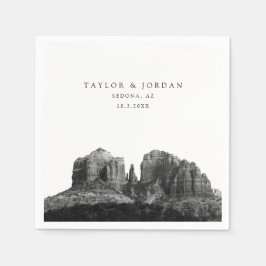 Sedona Bruiloft Aangepaste Foto Cocktail Servetten