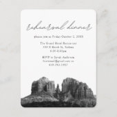 Sedona Bruiloft Elegant repetitie diner Informatiekaartje (Voorkant)