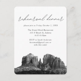 Sedona Bruiloft Elegant repetitie diner Informatiekaartje