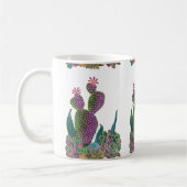 Sedona Cactus Bloem Tegelontwerp Mok (Links)