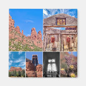 Sedona Cactus Desert Scenes Magnet (Voorkant)