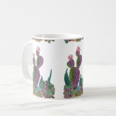 Sedona Cactus Flower Tiled design Mug Koffiemok (Voorkant links)