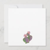 Sedona Cactus Flower Wedding Thank You Card Bedankkaart (Achterkant)