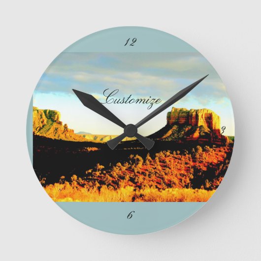 Sedona Courthouse Rock Thunder_Cove Ronde Klok (Voorkant)